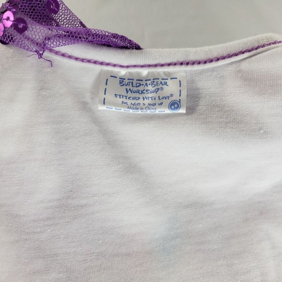 Build a Bear BFF Shirt Purple Sequin Outfit - Picture 4 of 4